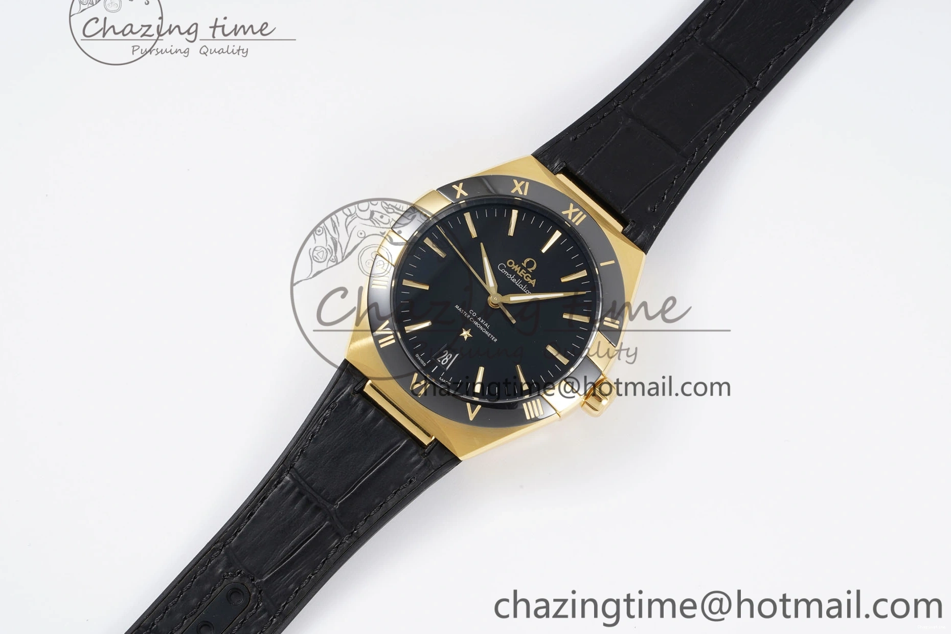 0425 UrbanStyle Constellation Black Ceramic YG VSF 1:1 Best Edition Black Dial on Black Gummy Strap A8900 Super Clone 7764